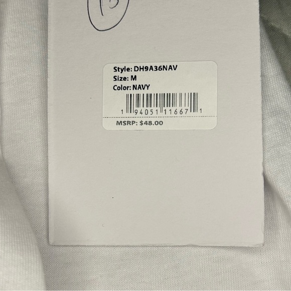 Paperdenim&cloth Men’s Colorblock Hoodie NWT Navy Gray White Size M - Picture 7 of 11